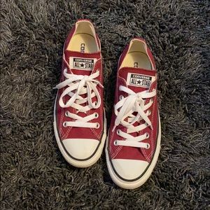 Maroon Low-Top Converse